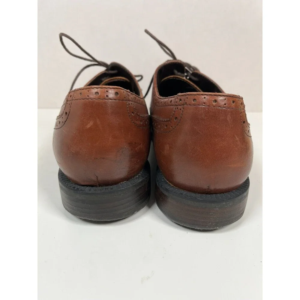 Banana Republic Brown Leather Dress Shoes Men's Size 9.5 Wingtips Oxfords
